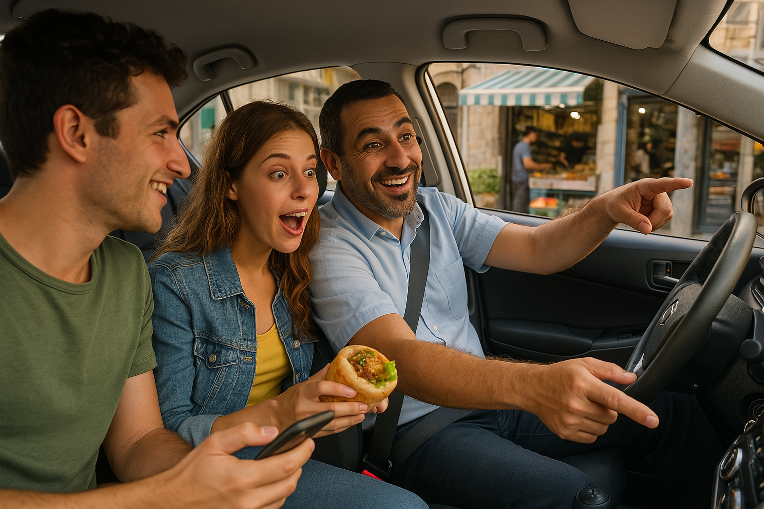 "המסע הקולינרי במונית": איך נסיעה שגרתית עם NewTaxi הפכה לטרנד החדש בעיר?