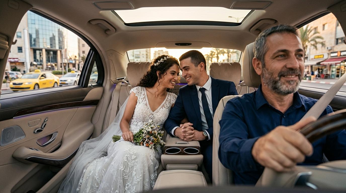 הם עלו לאותה מונית במקרה – ולא דמיינו שכעבור שנתיים ייפגשו שוב בדרך לחתונה