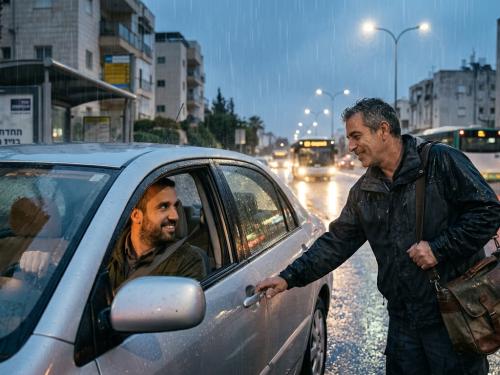 הטרמפ בגשם שהוכיח שלפעמים הדרך מחברת בין אנשים
